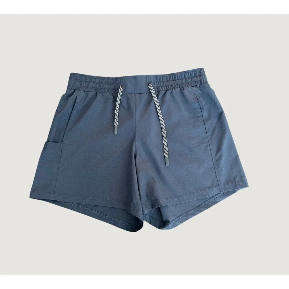 Pacific Trail Mens Navy Blue Active Ripstop Shorts Medium 1356